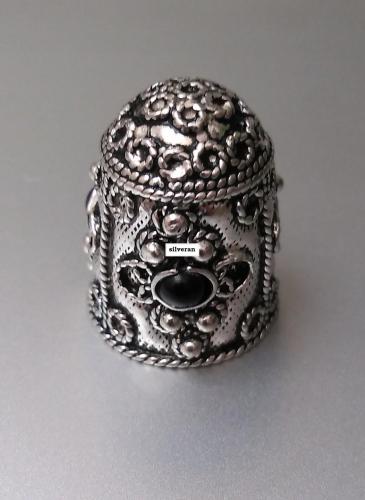 Yüksük 006 - Gümüş Dikiş Yüksüğü - Silver Sewing Thimble - كشتبان الخي